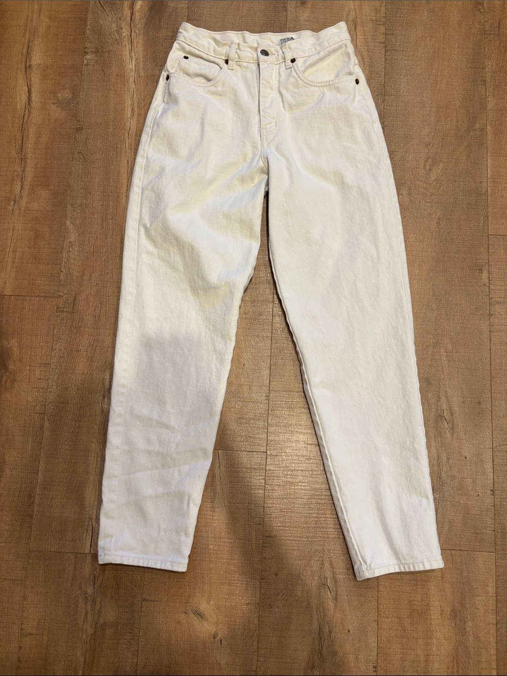 Vintage Rio by Stephen Mardon denim jeans white 100% cotton straight leg ecru